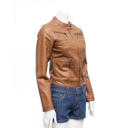 Fit And Trendy Handmade Tan Brown Shaded Leather..
