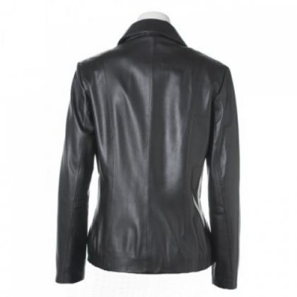 Slim Fitted Women’s Leather Jacket