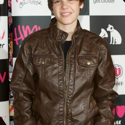 Pop Singer Justin Bieber Bomber Leather Jacket