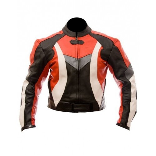 Men's Simple Style Multicolor Biker Motorcycle Leather Jacket