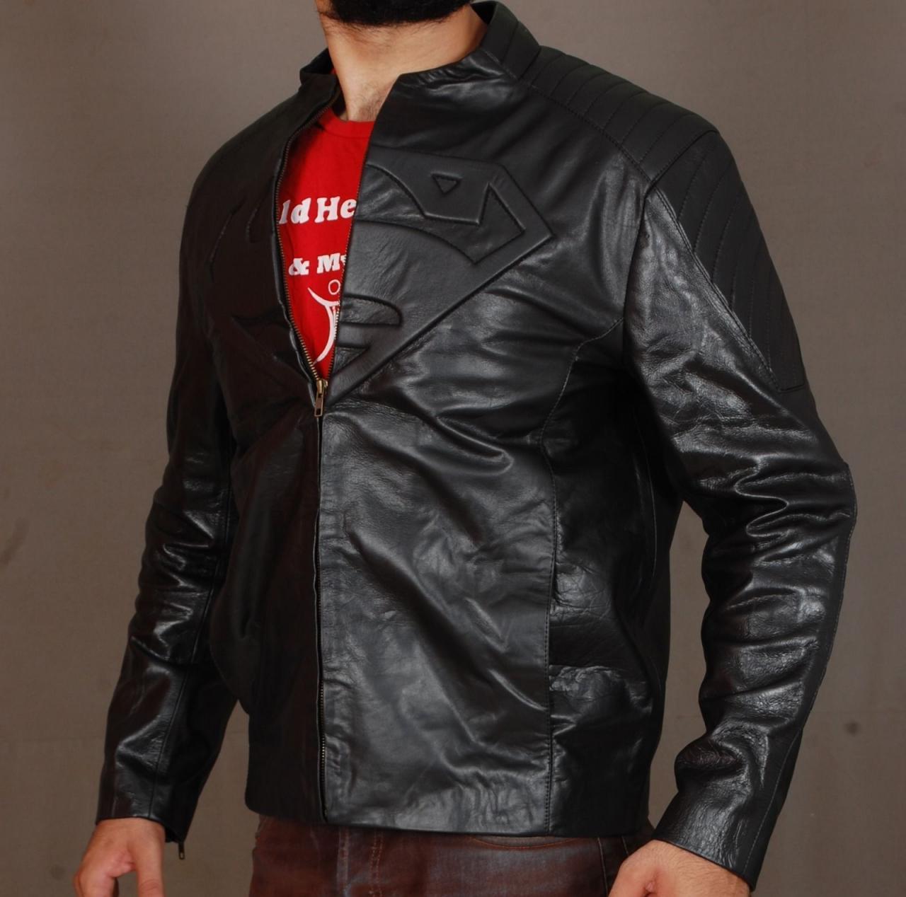 Superman Man Of Steel High Quality Genuine Leather Jacket Smallville
