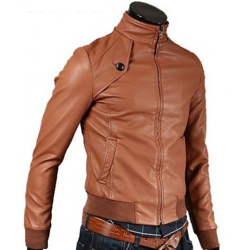 Trendy Handmade Biker Leather Jacket For Men on Luulla